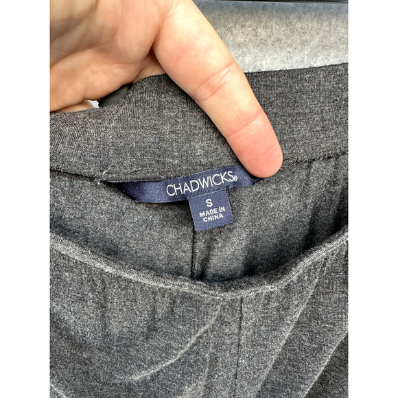 Chadwicks Womens Sweatpants Size Small Gray Elastic Waist Lightweight - Picture 6 of 8